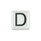 ELEMENTO LETTERA IN CERAMICA BIANCA DCHFD3321
